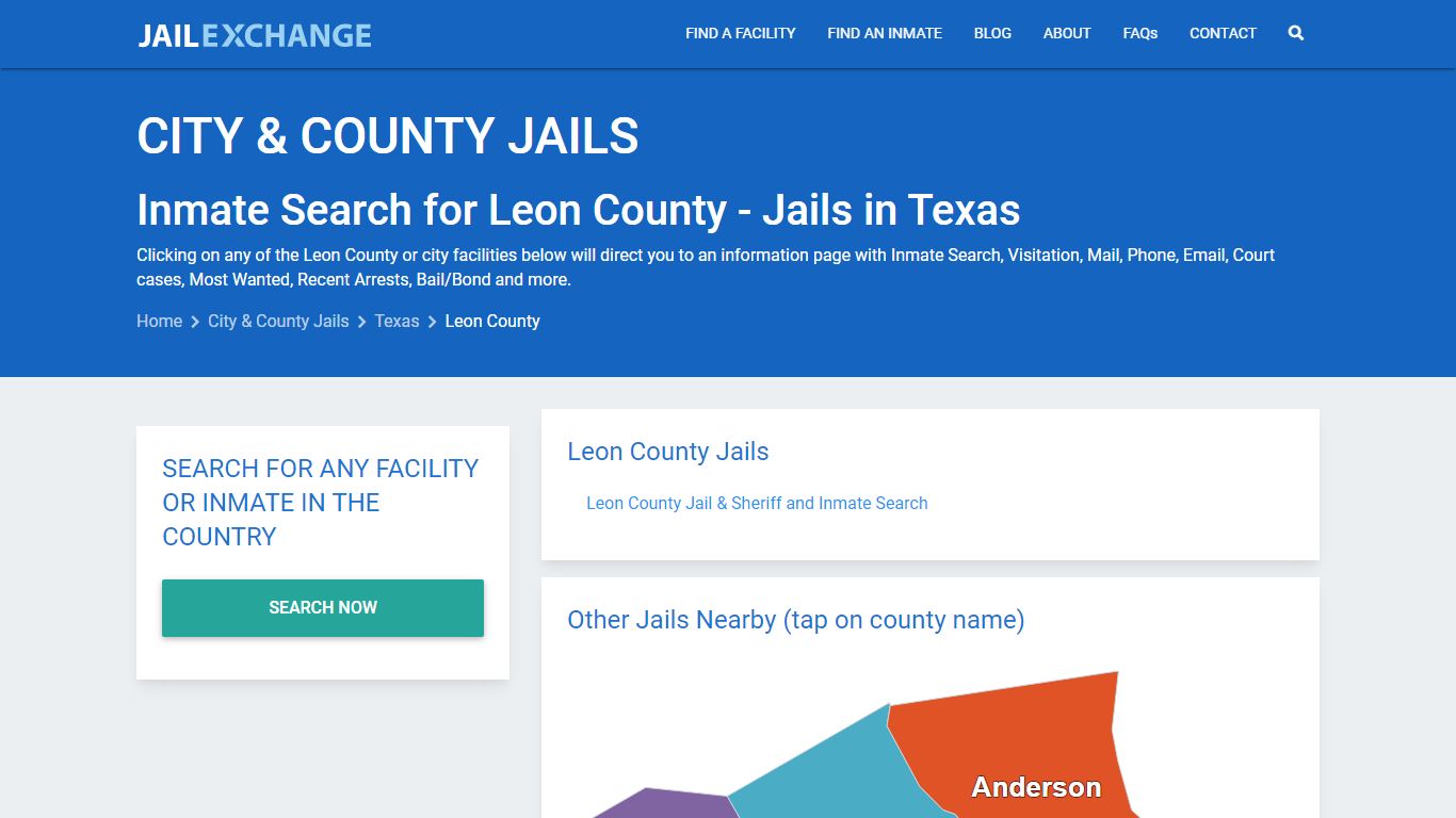 Inmate Search for Leon County | Jails in Texas - Jail Exchange